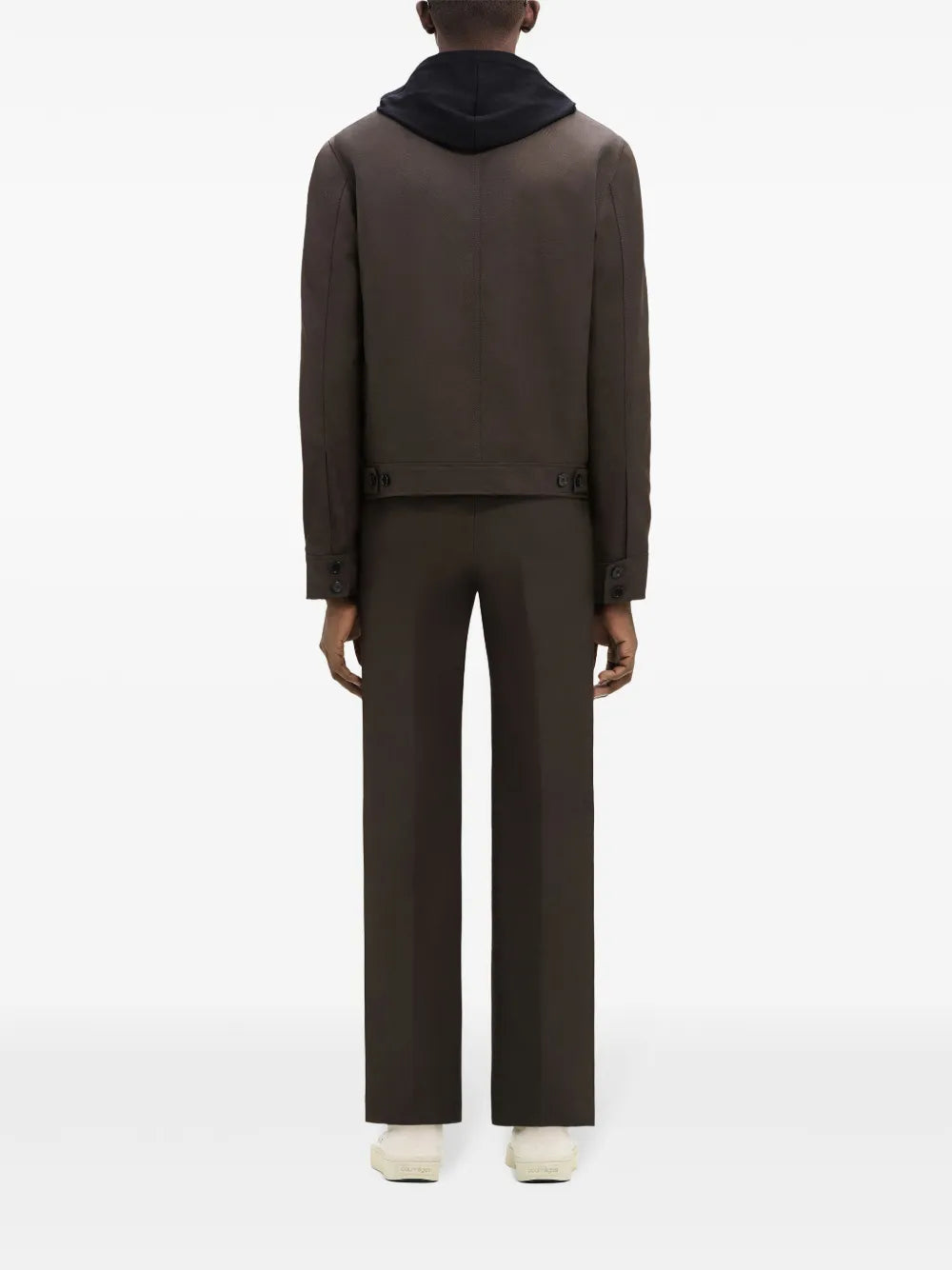 Image of Brown Retro Signature Jacket by Courrèges for Men - Season Autumn-Winter 2024 - Detail View 6