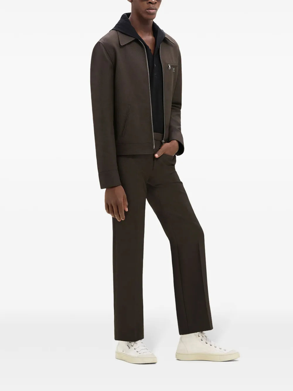 Braune Retro Signature Jacke