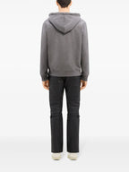 スタンドアップカラー付きジップフーディ