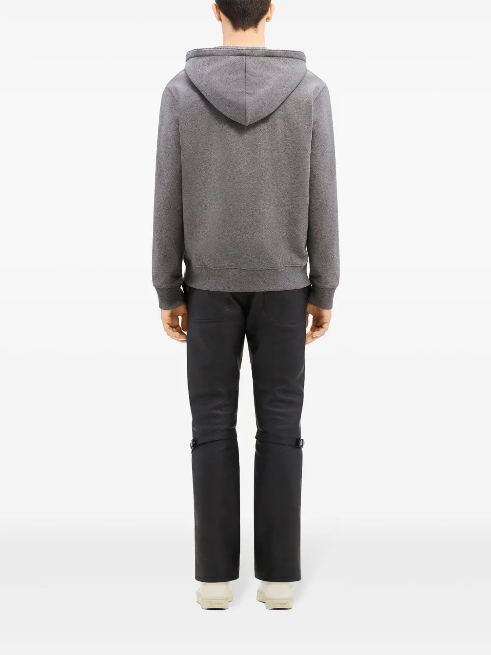 スタンドアップカラー付きジップフーディ