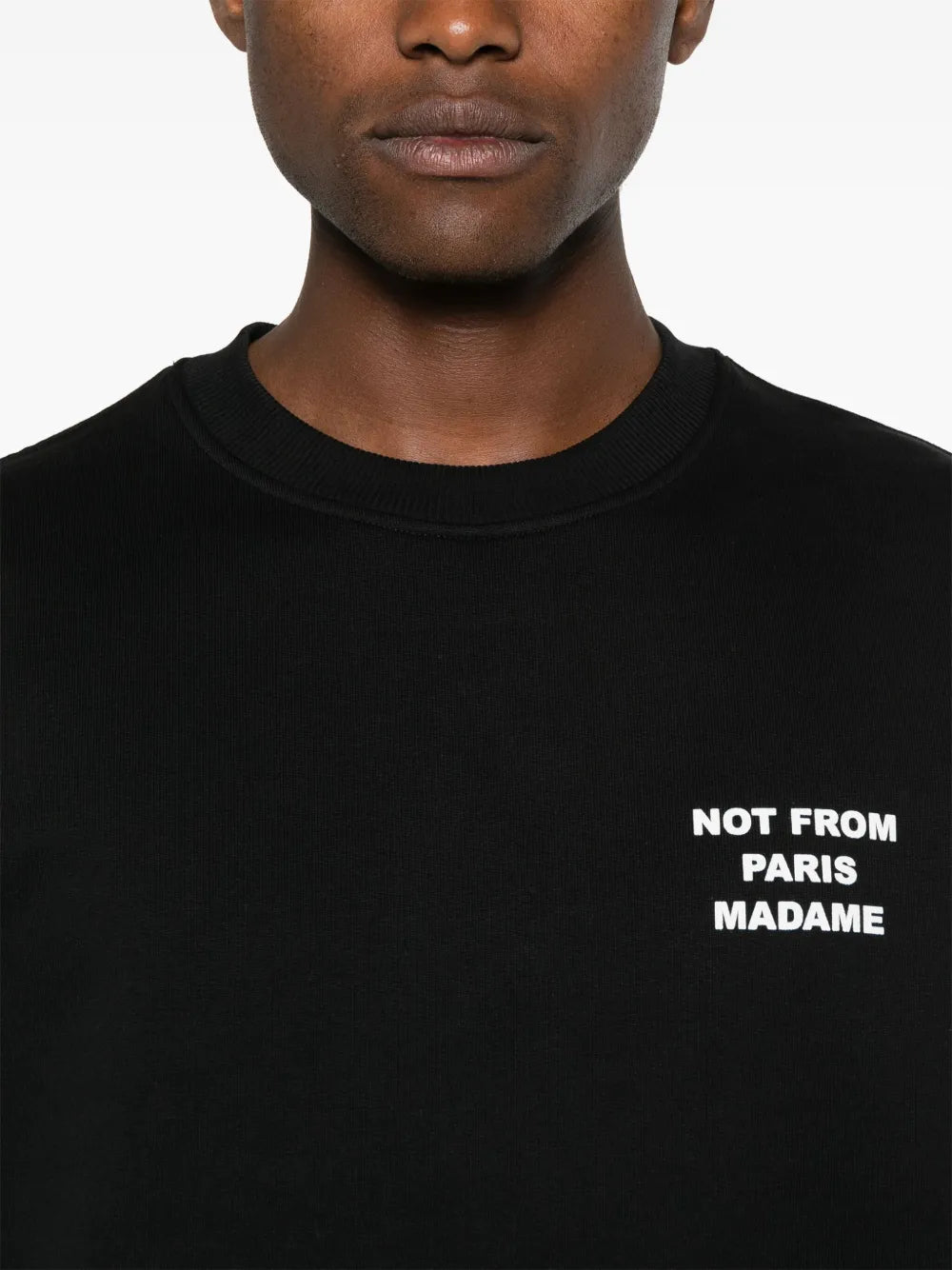 Schwarzes Slogan-Sweatshirt