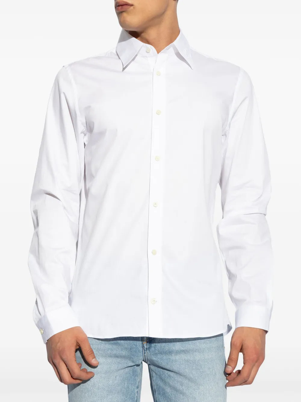 Classic Shirt, White Shirt, Diesel S-Fitty-A, Cotton Shirt, Men's Wear