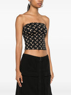 Imagen del Top Bandeau de Jersey Moon de Marine Serre para Mujeres - Temporada Otoño-Invierno 2025 - Vista de modelo 2