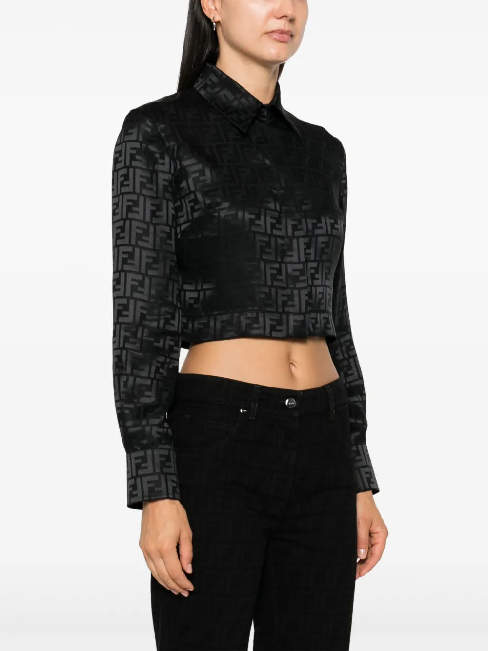 블랙 FF 스트레이트 레그 진