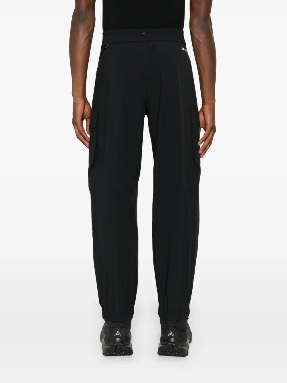 Image of Black Cargo Sport Pants by Moncler Grenoble for Men - Season Autumn-Winter 2024 - Detail View 6