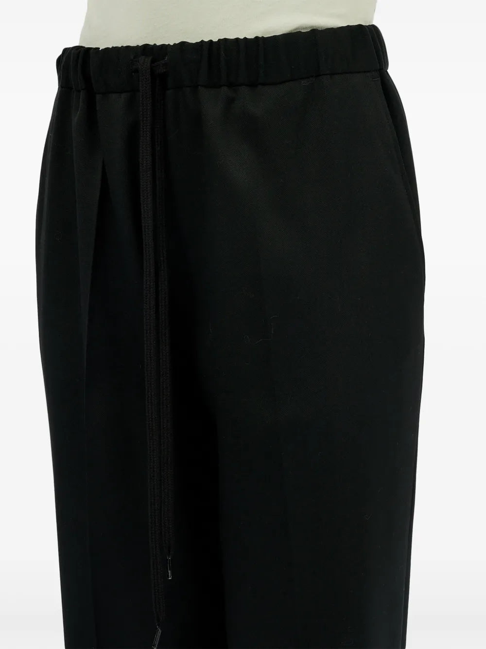 Pantaloni in lana nera