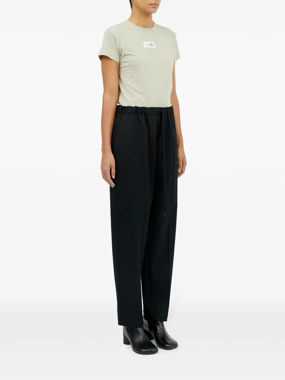 Pantaloni in lana nera