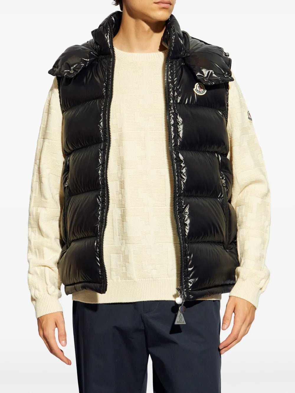 Bormes Black Down Vest - Moncler | WE IN STYLE