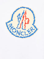Camiseta Blanca con Logo de Moncler