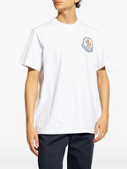 Camiseta Blanca con Logo de Moncler