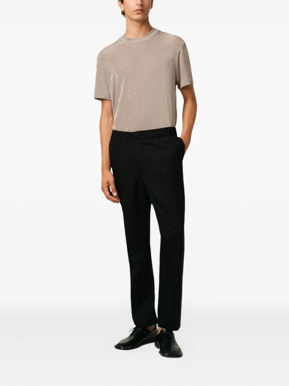 Pantaloni in Lana Nera