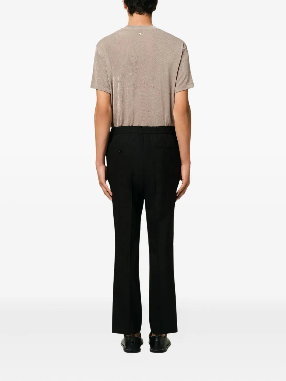 Pantaloni in Lana Nera