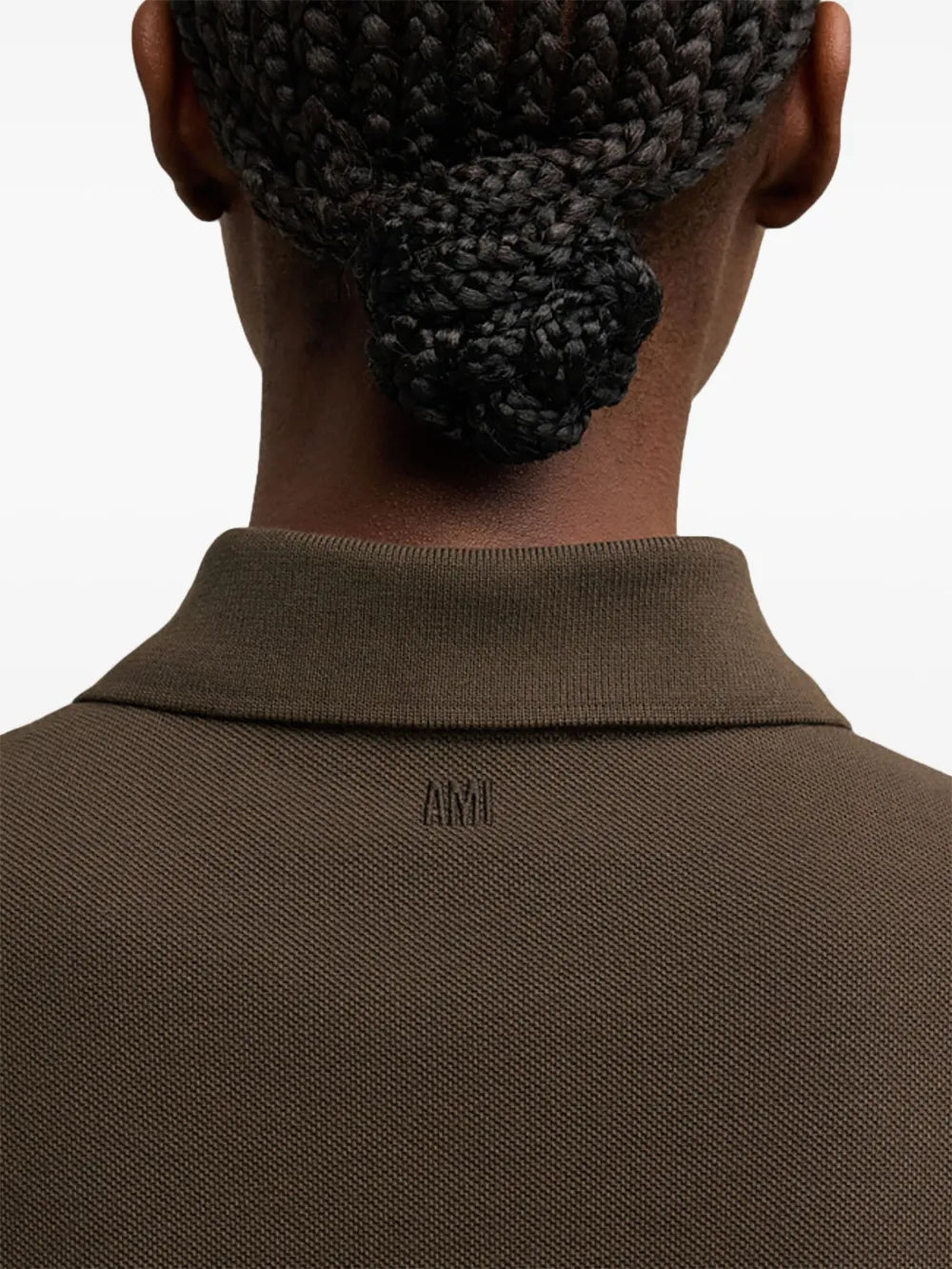 Polo Ami de coeur marron