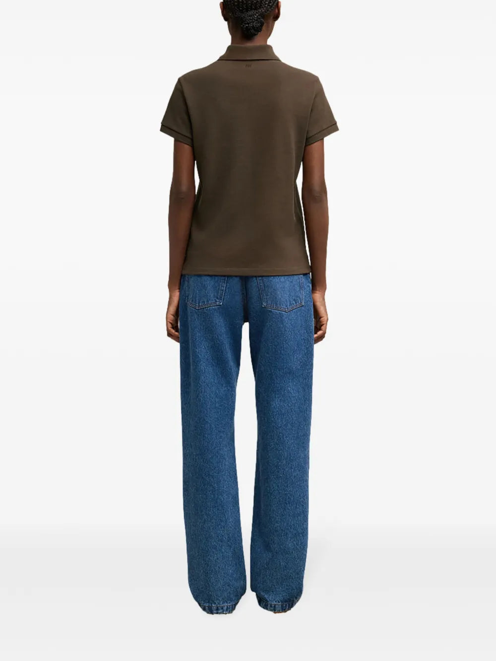 Polo Ami de coeur marron