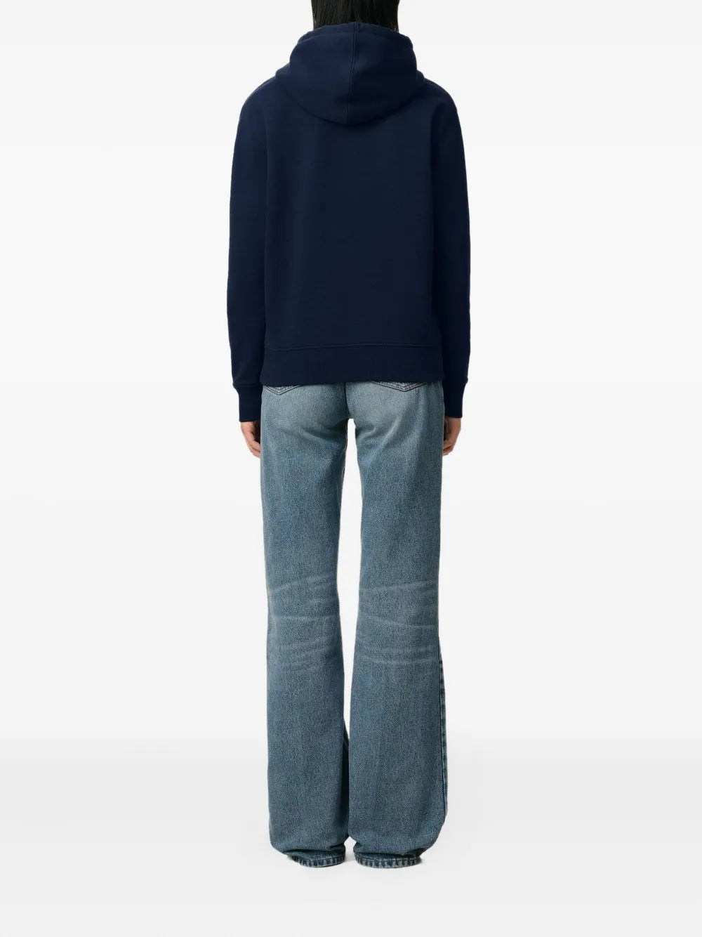 Navy Blue Hooded Sweatshirt - Ami PARIS - Unisex | WE IN STYLE