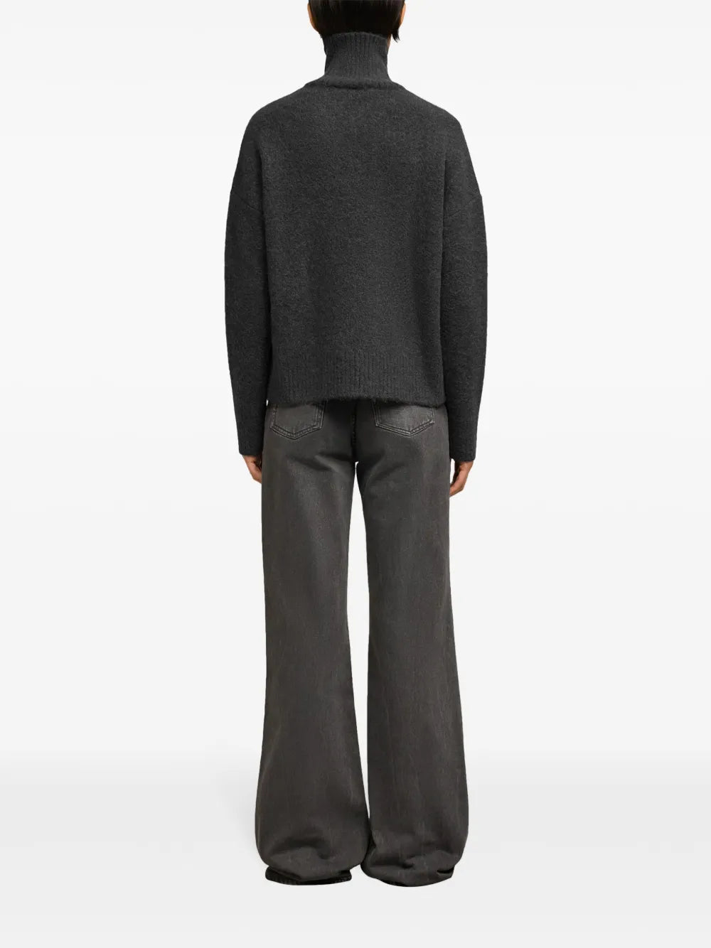 Grey Turtleneck Sweater