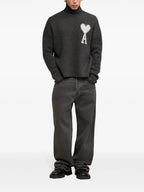 Grey Turtleneck Sweater