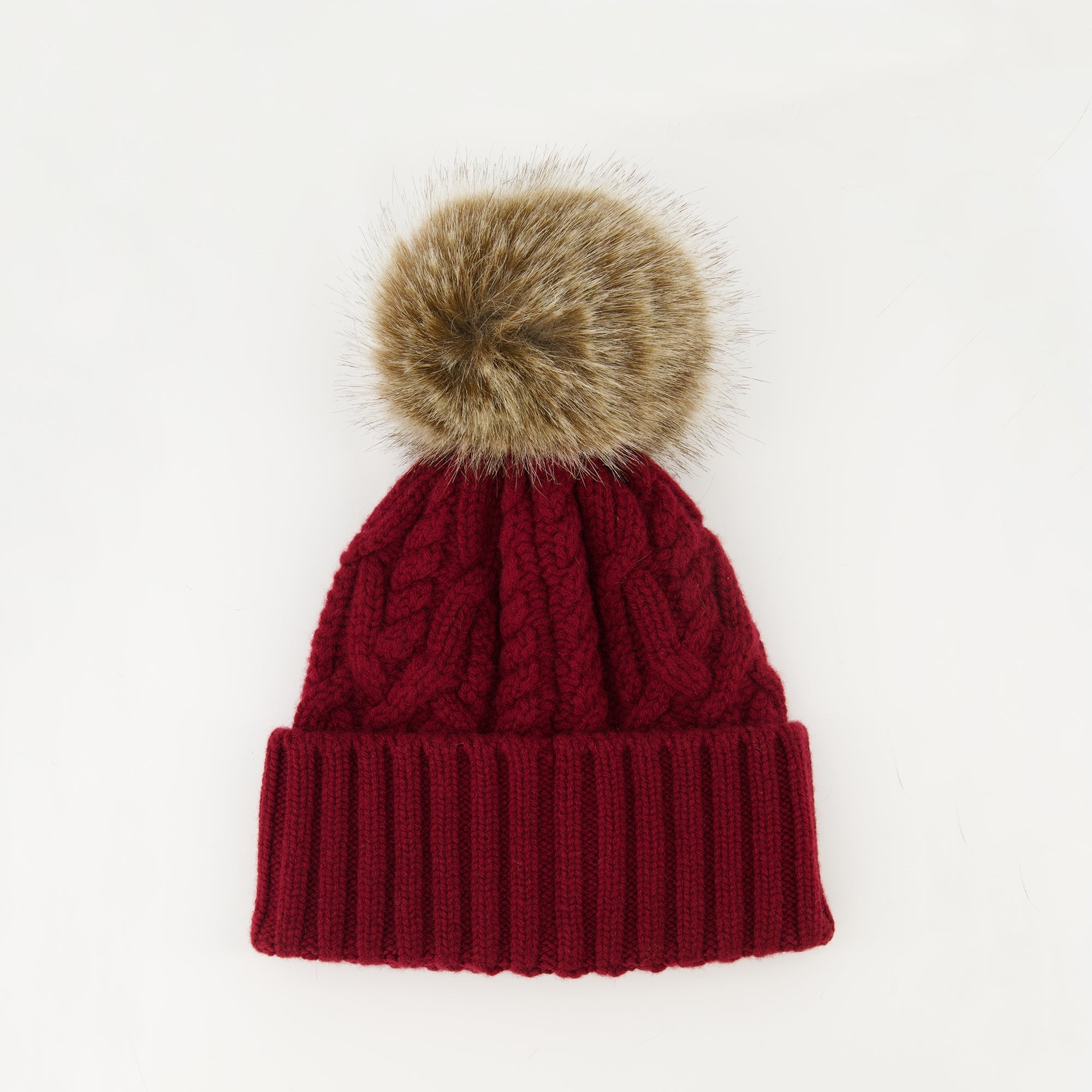 赤いカシミヤポンポンニットキャップ - Moncler | WE IN STYLE
