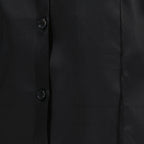 Khaiteによる女性用のKeefe黒シャツの画像 - 春夏2025シーズン - 製品詳細ビュー3