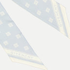 Silk bandeau, Givenchy silk, blue and white accessories, Autumn-Winter 2024, luxury women’s accessories