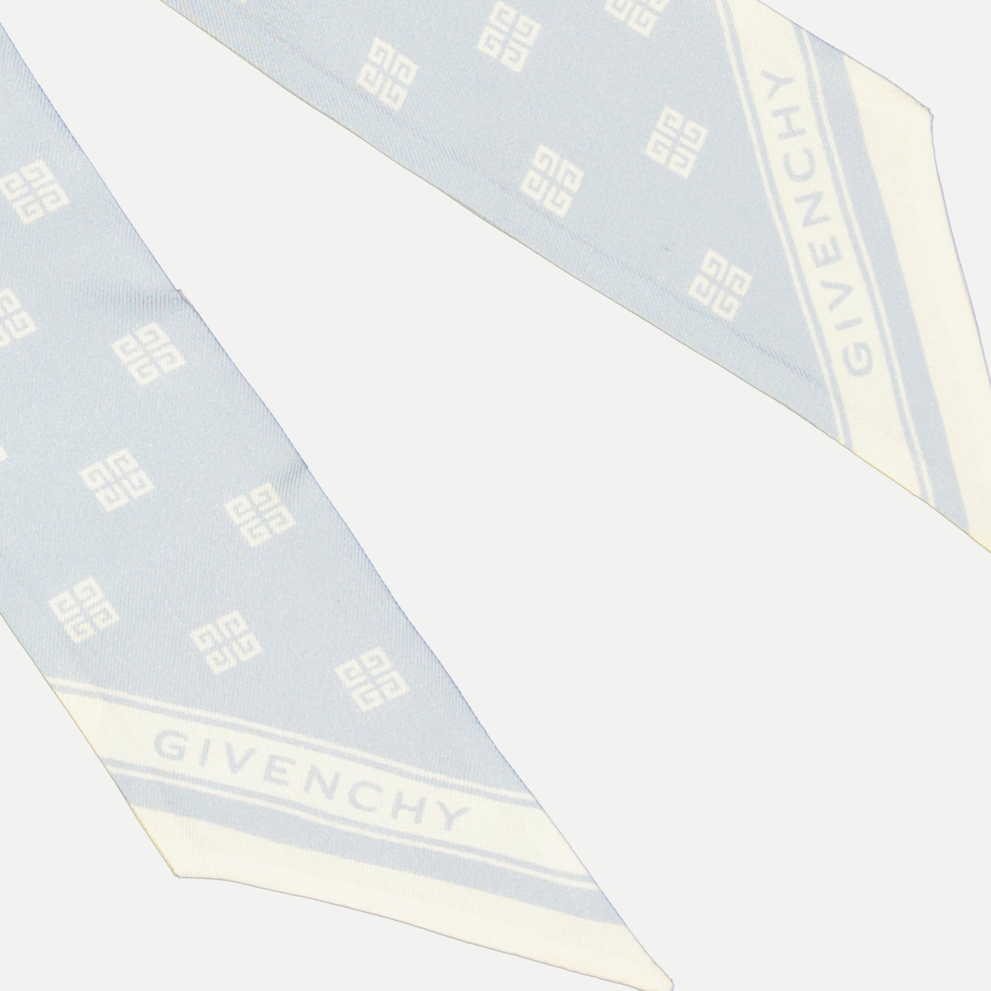 Silk bandeau, Givenchy silk, blue and white accessories, Autumn-Winter 2024, luxury women’s accessories