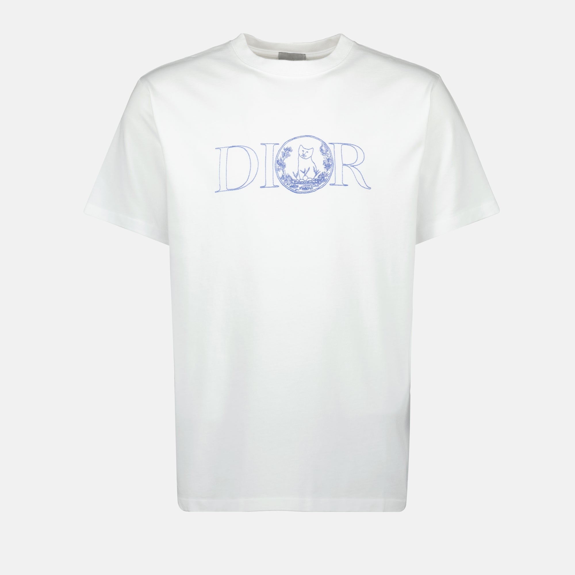 Dior T-shirt, Hylton Nel collaboration, White T-shirt, crew neck T-shirt, luxury fashion