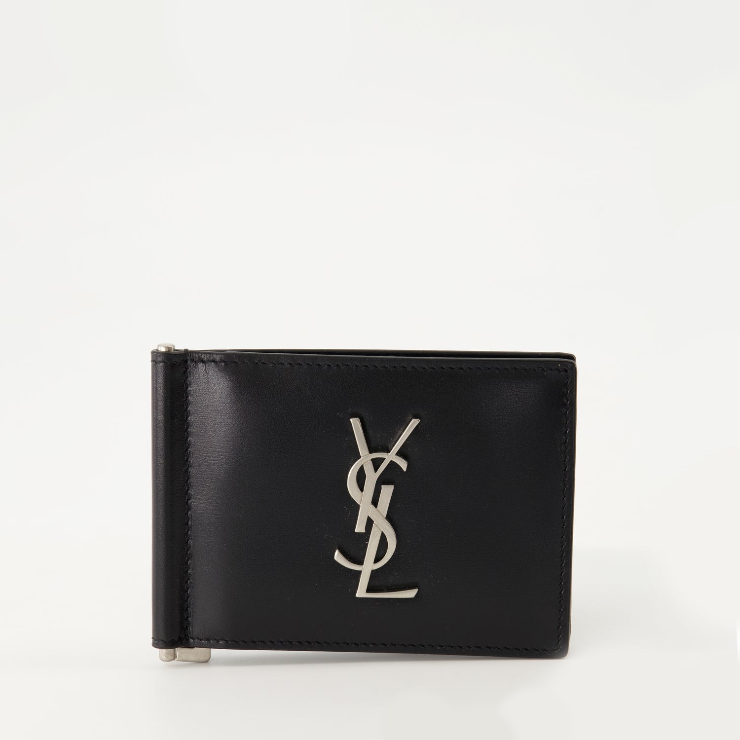 Cassandre Wallet, Saint Laurent, Black Leather Wallet, Autumn-Winter 2024 Collection, Luxury Wallet