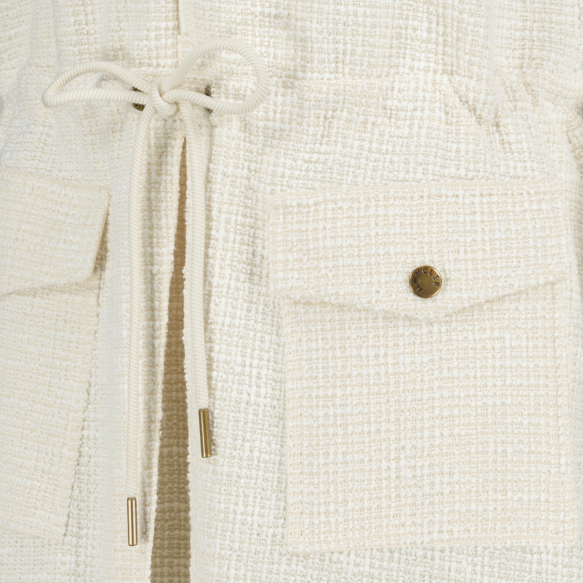 Image of Mini Beige Dress by Moncler for Women - Season Spring-Summer 2026 - Detail View 1