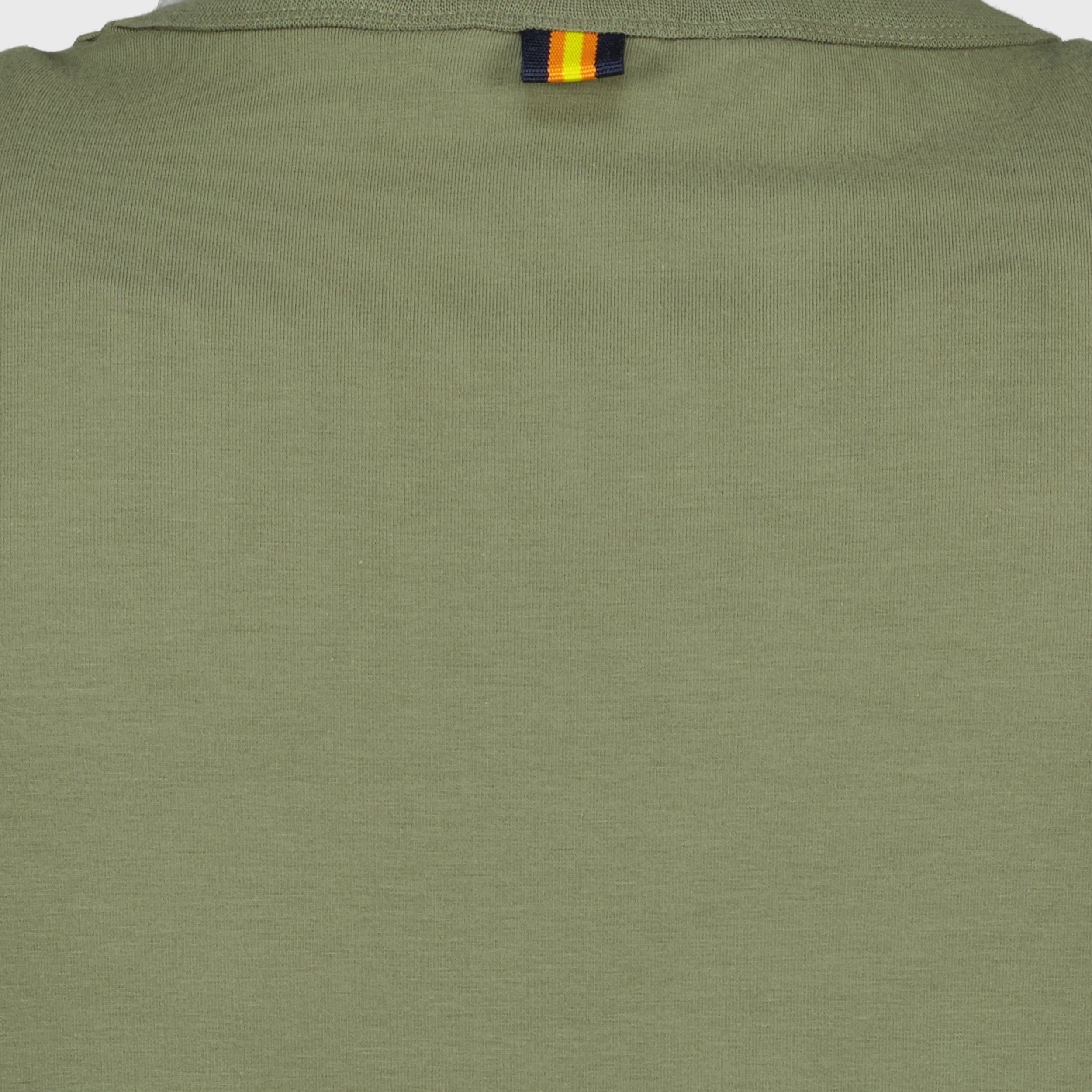K-Way T-shirt, Adam Light, Cotton Jersey, Casual Wear, Kaki Color