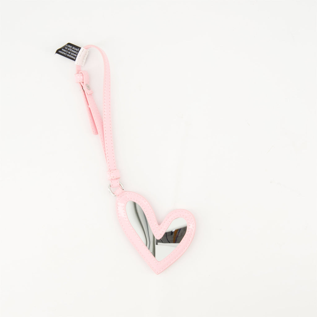 heart keychain, Diesel keychain, mirror keychain, women's accessories, trendy keychain