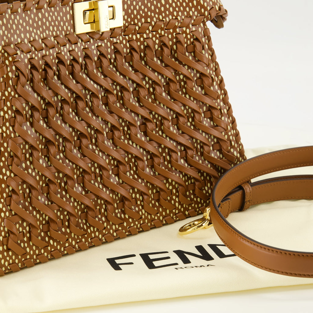Image of Peekaboo I See U Small Maroon by Fendi for Women - Season Spring-Summer 2026 - Detail View 1