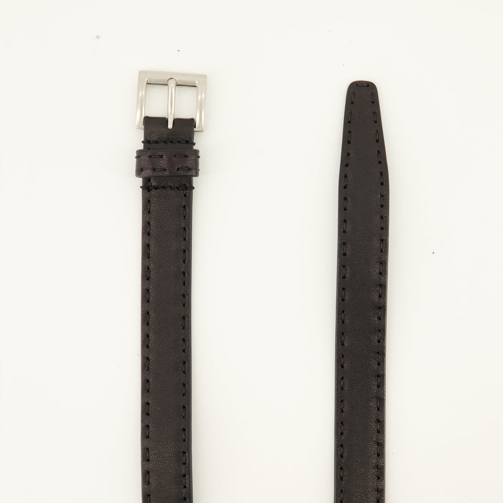 Black Nappa Leather Belt
