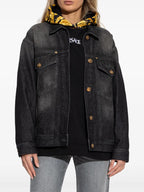Barocco Black Denim Jacket