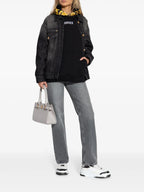 Barocco Black Denim Jacket