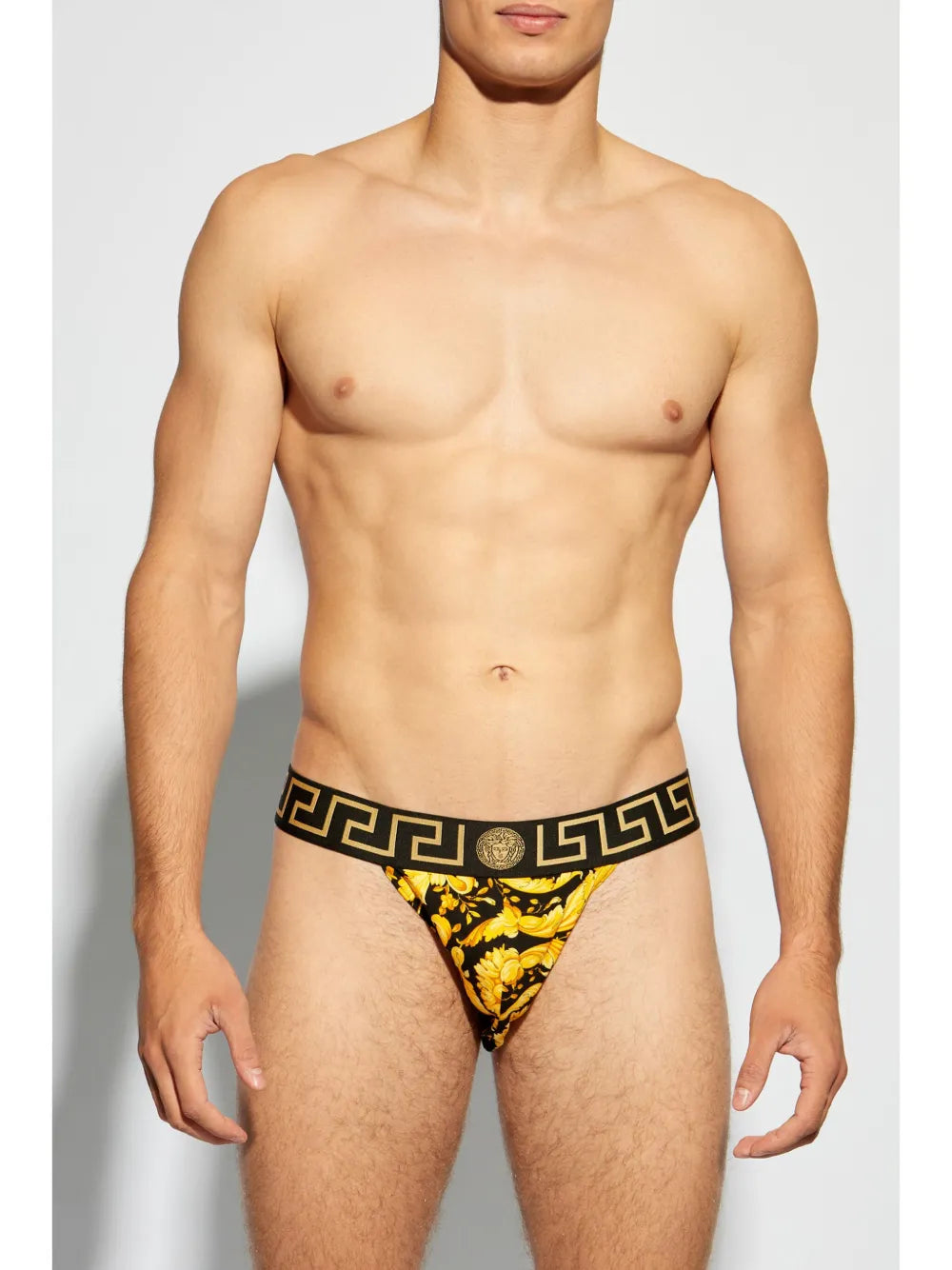 jockstrap, Versace, Barocco print, Men’s underwear, luxury jockstrap