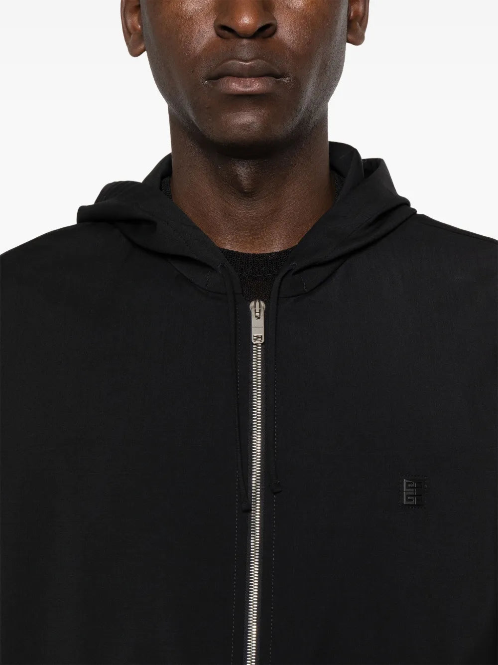 Imagen del Sudadera con Capucha Negra 4G de Givenchy para Hombre - Temporada Otoño-Invierno 2024 - Detalle 7