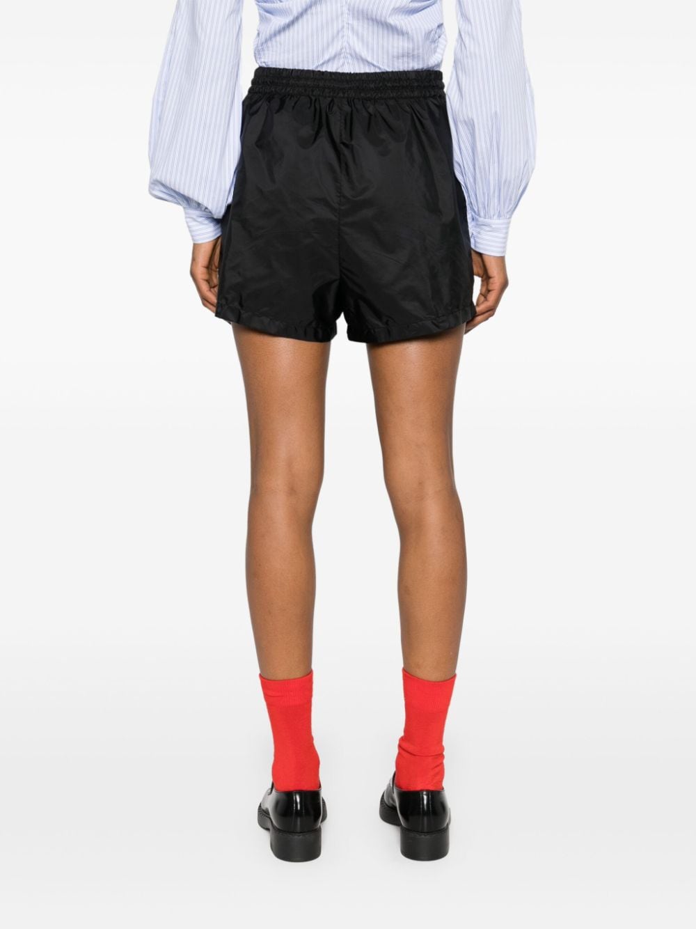 Re-Nylon shorts, Prada shorts, luxury fashion, recycled nylon, Autumn-Winter 2024 clothing