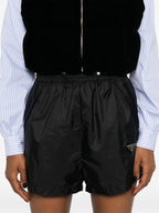 Image of Re-Nylon Shorts in Black by Prada for Women - Season Autumn-Winter 2024 - Detail View 11