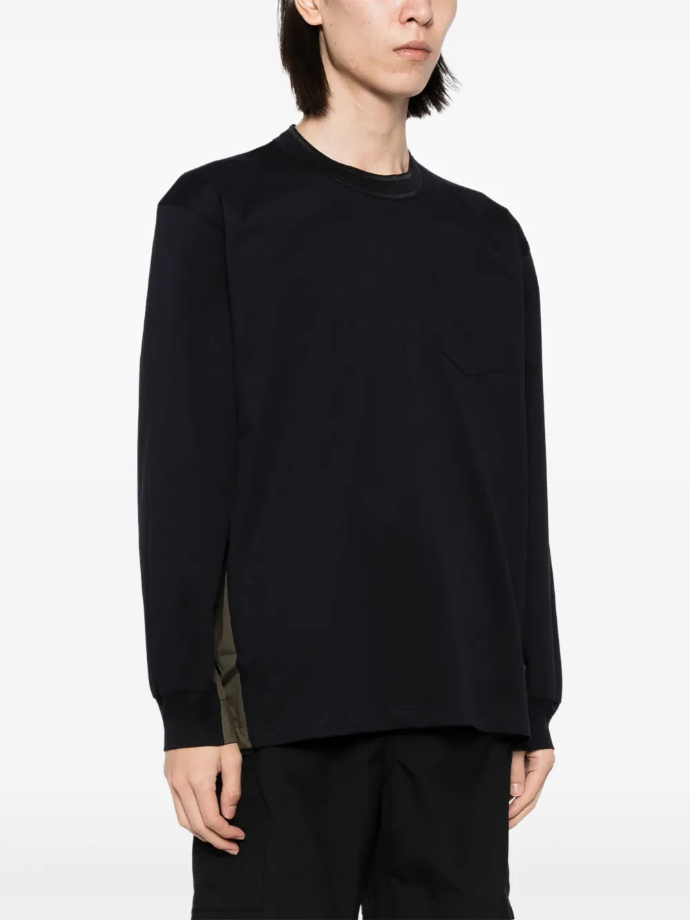 バイカラーロングスリーブTシャツ