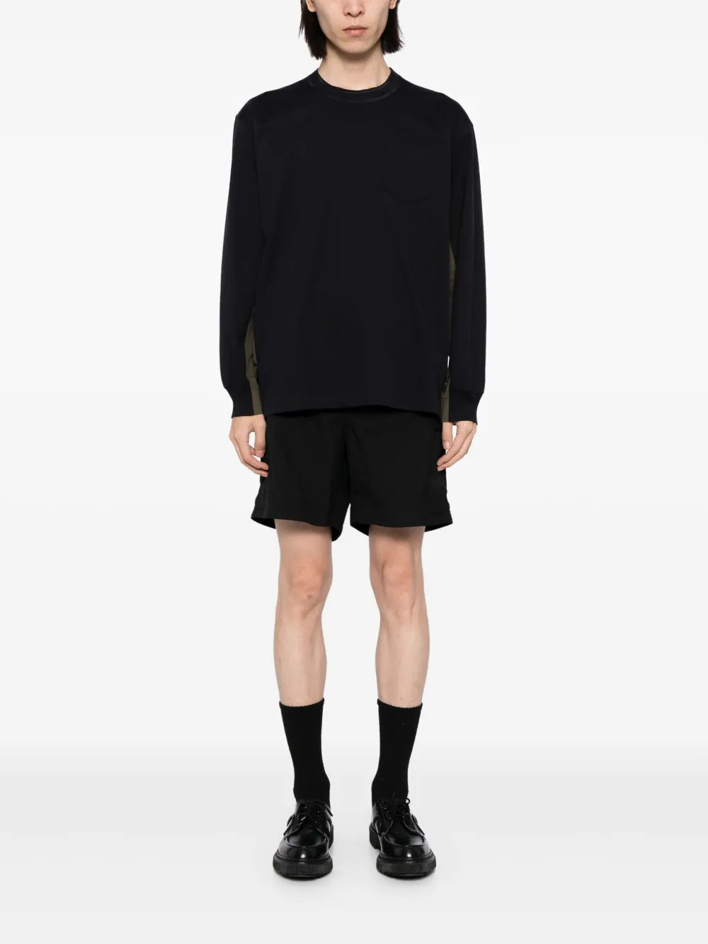 バイカラーロングスリーブTシャツ