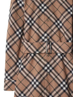 Bilde av rutete ullskjortekjole fra Burberry for damer - Sesong Høst-Vinter 2024 - Detalj 7