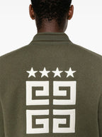 Image of Khaki Bomber Varsity Jacket by Givenchy for Men - Season Autumn-Winter 2024 - Detail View 7