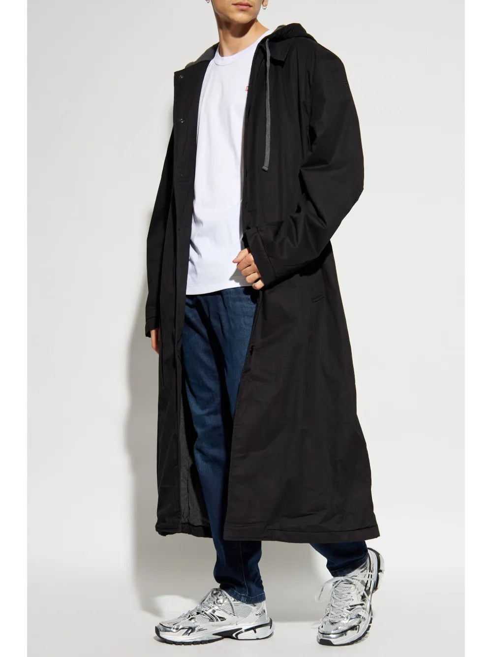 Image of White T-Miegor-K77 T-shirt by Diesel for Men - Season Spring-Summer 2025 - Model view 1