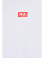 Immagine della t-shirt bianca T-Miegor-K77 di Diesel per uomini - Stagione Primavera-Estate 2025 - Vista modello 4