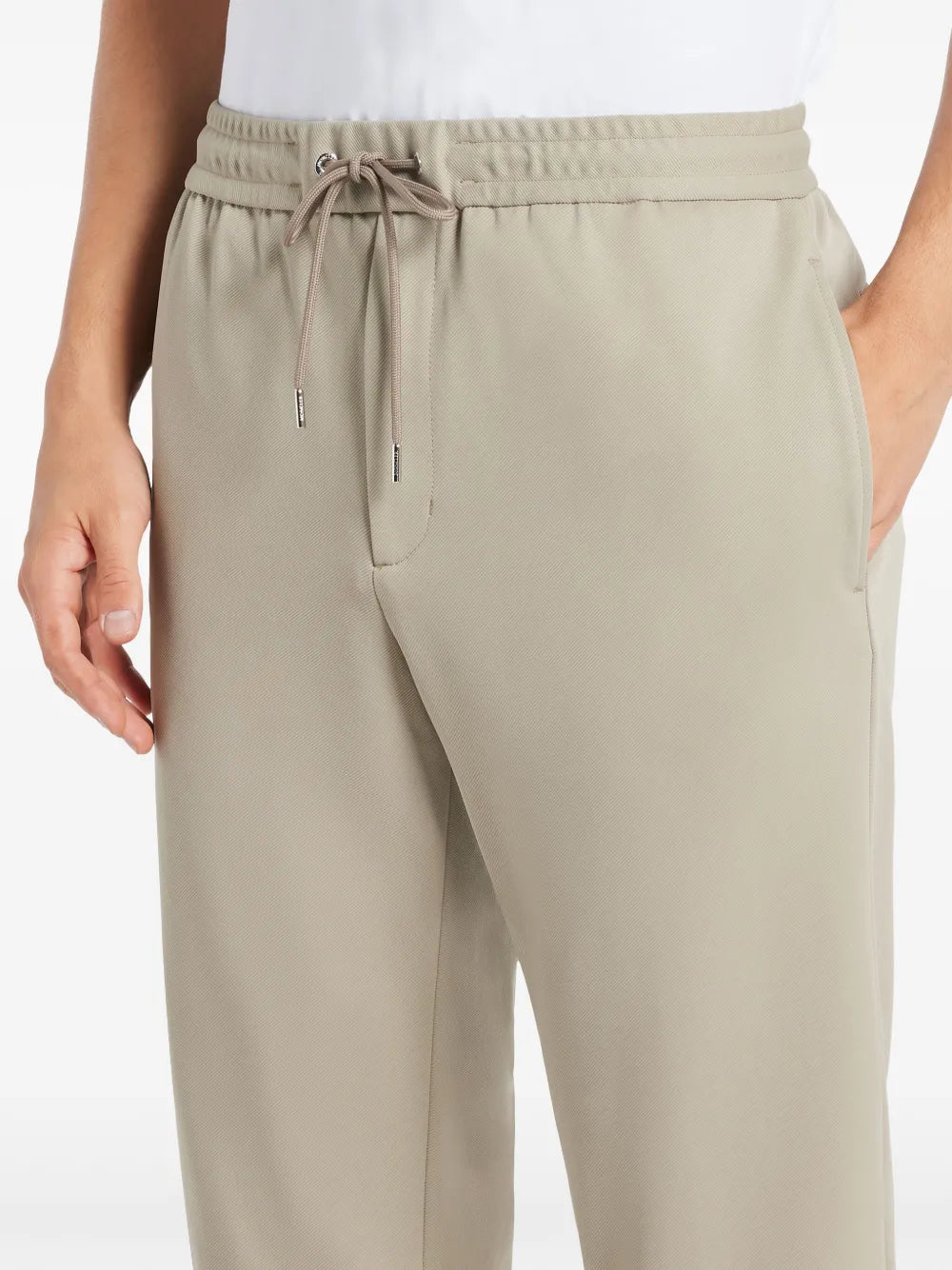 Joggers de Nylon Beige