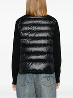 Bi-material black jacket