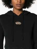 Image du Hoodie Noir F-Slimmy-Hood-P5 par Diesel pour Femmes - Saison Automne-Hiver 2024 - Détail Vue 7