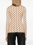 Bilde av Jersey Moon Top av Marine Serre for kvinner - Sesong Høst-Vinter 2025 - Modellvisning 3