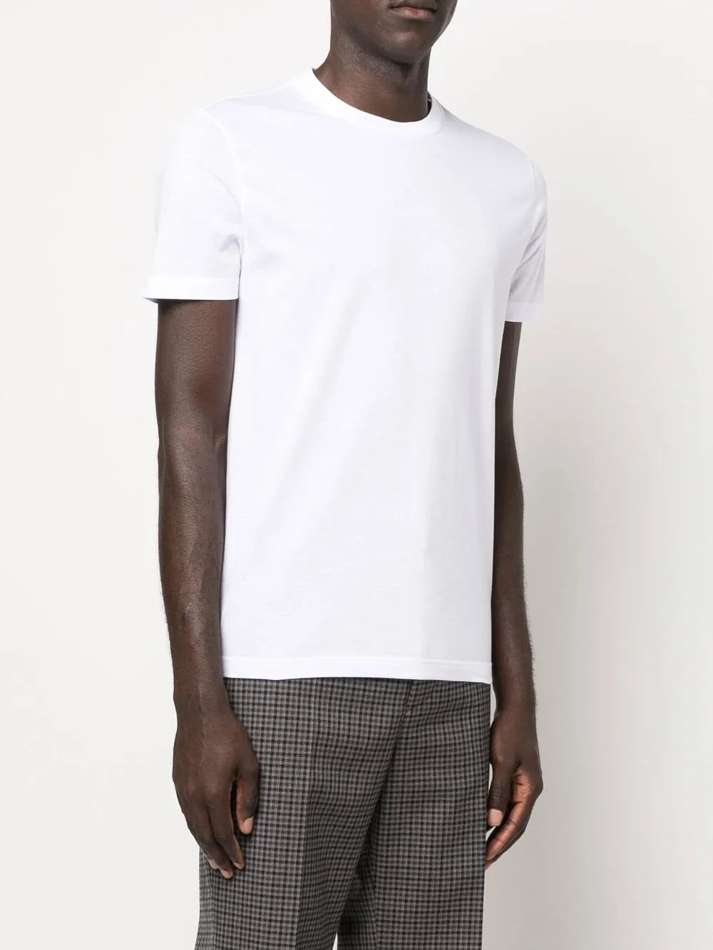 Prada T-shirt set, white cotton T-shirts, classic crew neck, triangle logo shirts, Spring-Summer collection