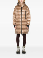 Long Puffer Coat with High-Neck